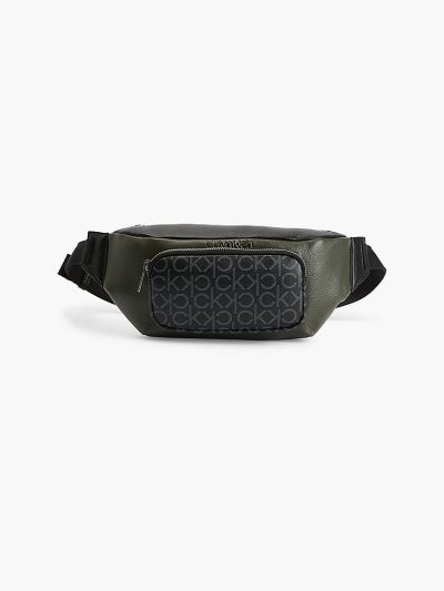 Calvin Klein Táskák & Kiegészítők HU911234 | Calvin Klein Logo Férfi Övtáska Olivazöld